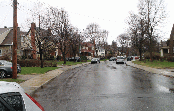 Street where I grew up in Hampstead, Montreal